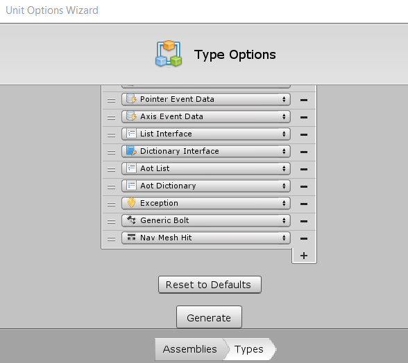 Type Options